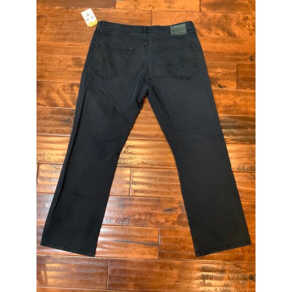 AG Adriano Goldschmied Protege Straight Leg Black Chino Pants, Size 36 - Picture 4 of 5